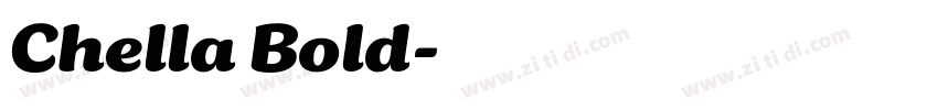 Chella Bold字体转换